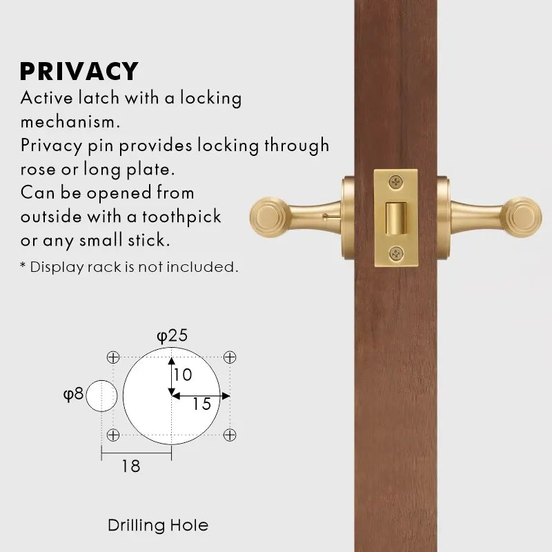 BRISTOL Brass Lever Door Handles Set
