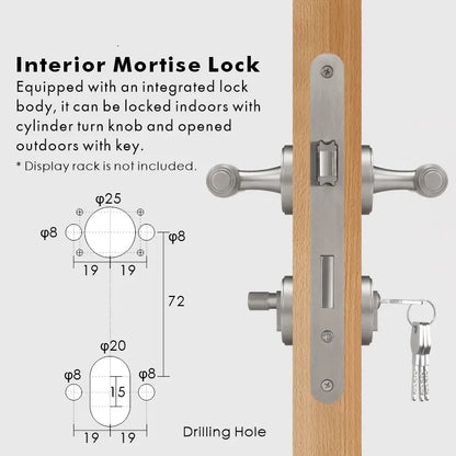 BRISTOL Brass Lever Door Handles Set