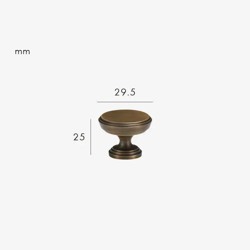 BRISTOL Solid Brass Cabinet & Cupboard Knob