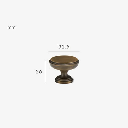 BRISTOL Solid Brass Cabinet & Cupboard Knob