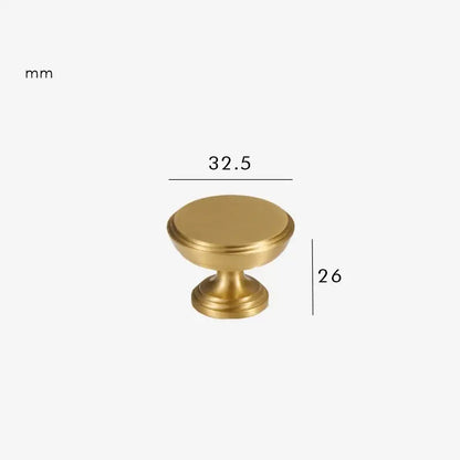 BRISTOL Solid Brass Cabinet & Cupboard Knob