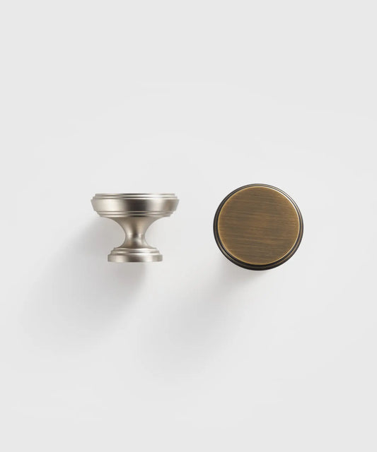 BRISTOL Solid Brass Cabinet & Cupboard Knob
