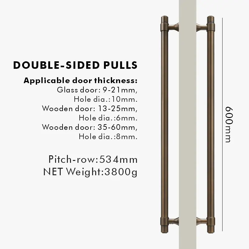 BRISTOL Solid Brass Door Pull Handle