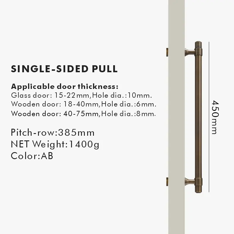 BRISTOL Solid Brass Door Pull Handle