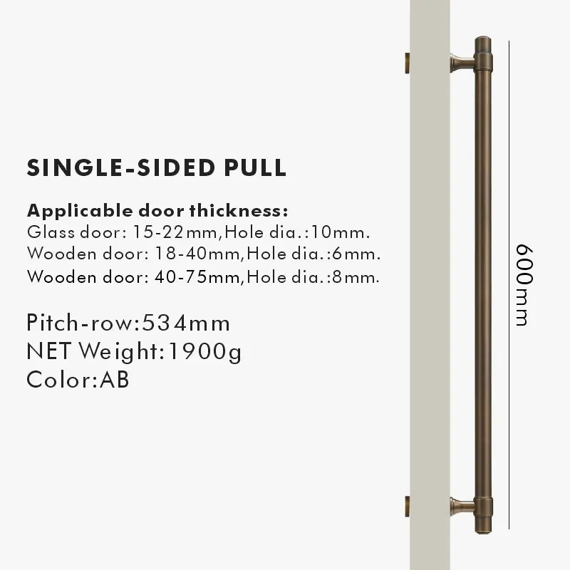 BRISTOL Solid Brass Door Pull Handle