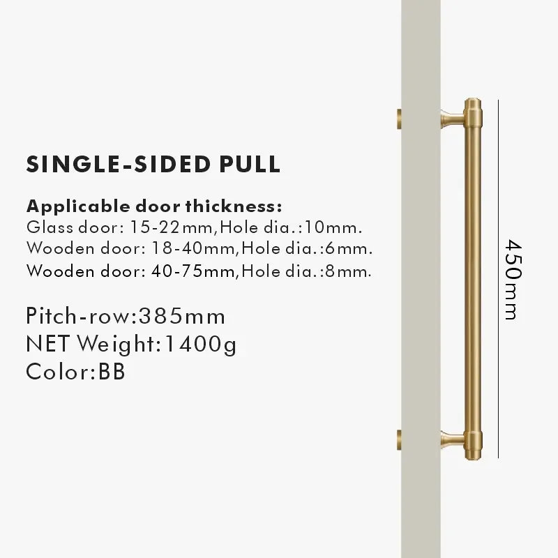 BRISTOL Solid Brass Door Pull Handle
