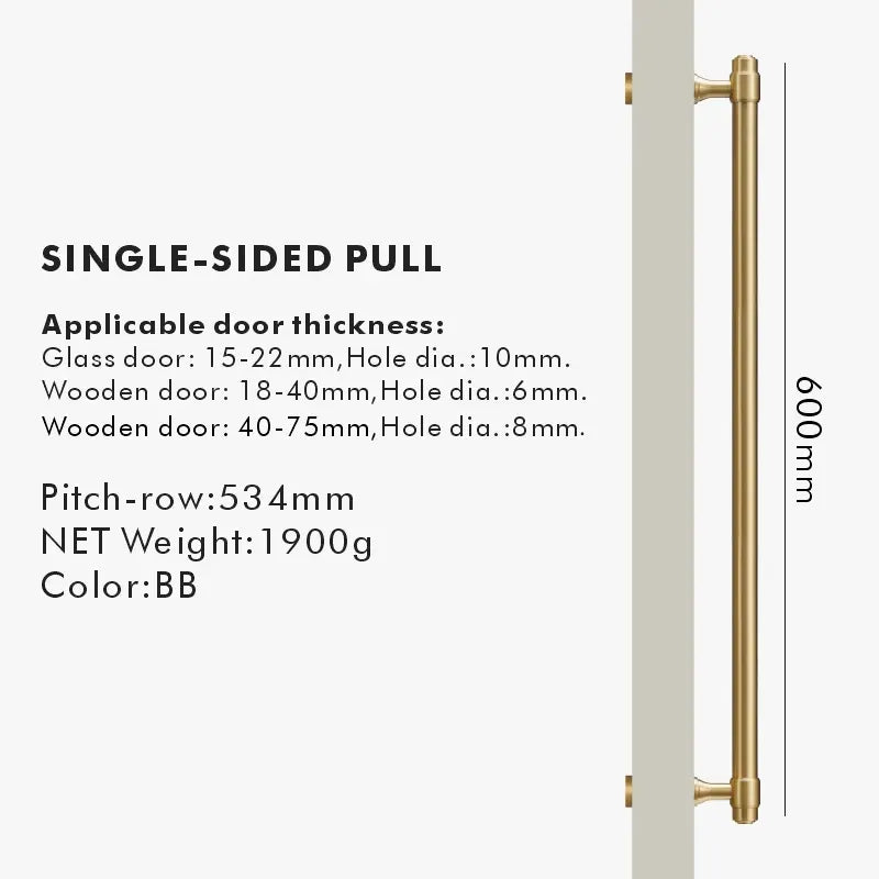 BRISTOL Solid Brass Door Pull Handle