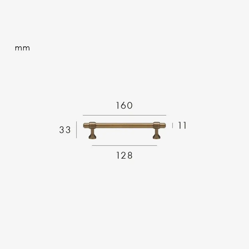 BRISTOL Solid Brass Kitchen & Cabinet Handles