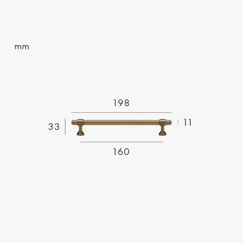 BRISTOL Solid Brass Kitchen & Cabinet Handles