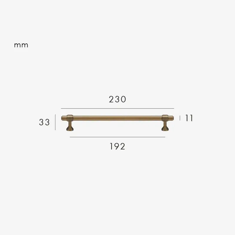 BRISTOL Solid Brass Kitchen & Cabinet Handles