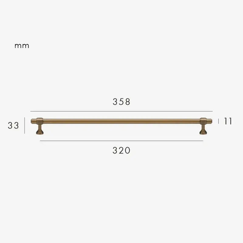 BRISTOL Solid Brass Kitchen & Cabinet Handles