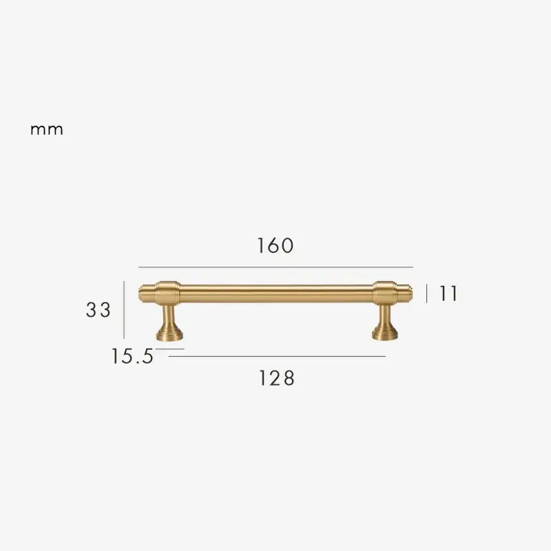 BRISTOL Solid Brass Kitchen & Cabinet Handles