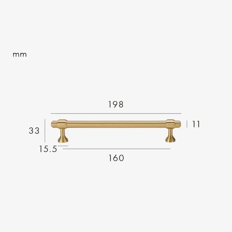 BRISTOL Solid Brass Kitchen & Cabinet Handles