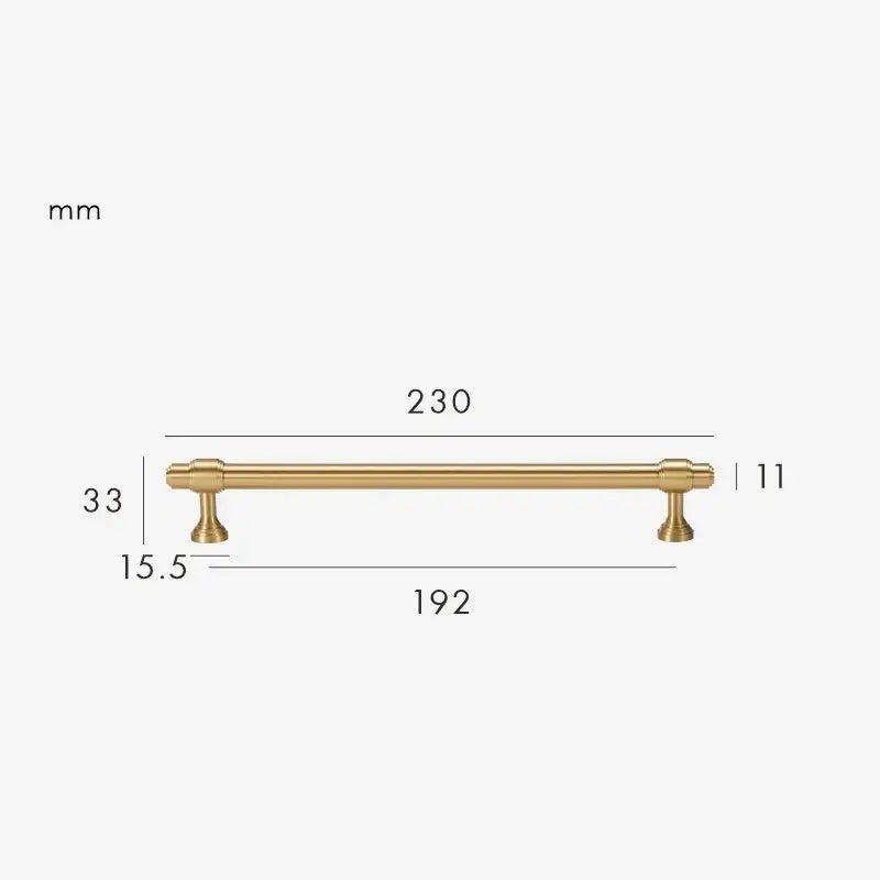 BRISTOL Solid Brass Kitchen & Cabinet Handles