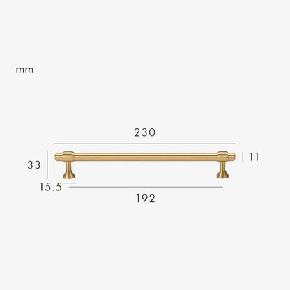 BRISTOL Solid Brass Kitchen & Cabinet Handles