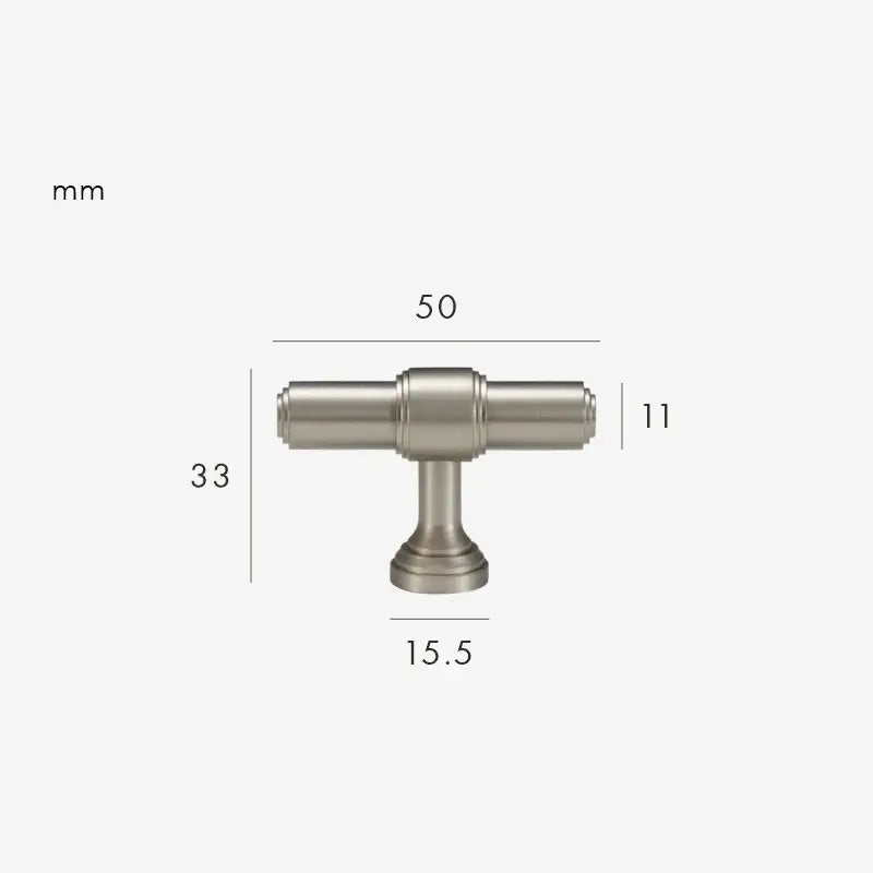 BRISTOL Solid Brass T-Bar Handle