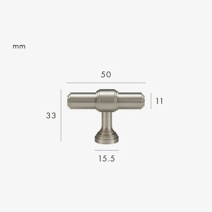 BRISTOL Solid Brass T-Bar Handle