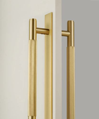ELAN Solid Brass Door Pull Handle With Back Plate