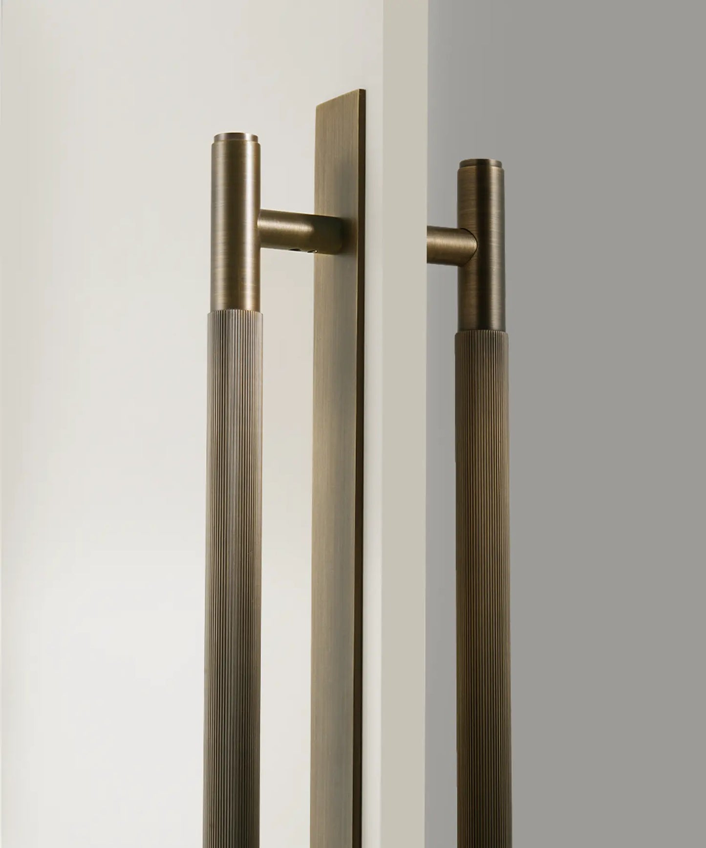 ELAN Solid Brass Door Pull Handle With Back Plate