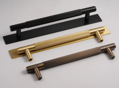 ELAN Solid Brass Door Pull Handle With Back Plate