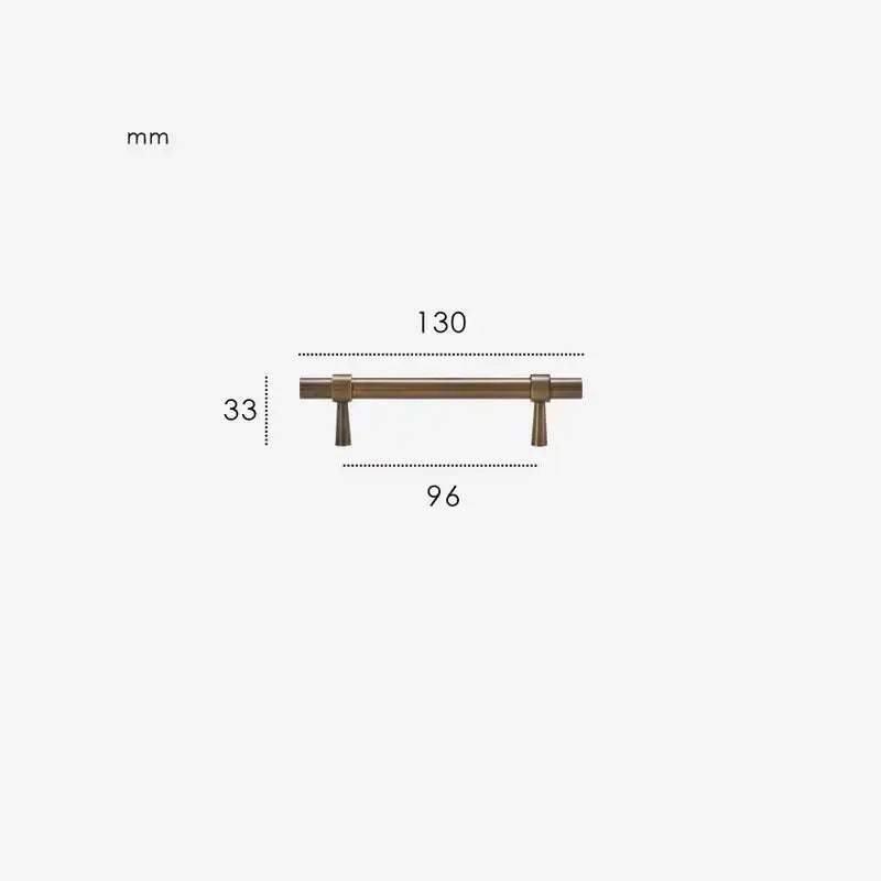 GLISSE Solid Brass Kitchen & Cabinet Handle
