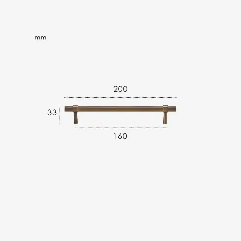 GLISSE Solid Brass Kitchen & Cabinet Handle