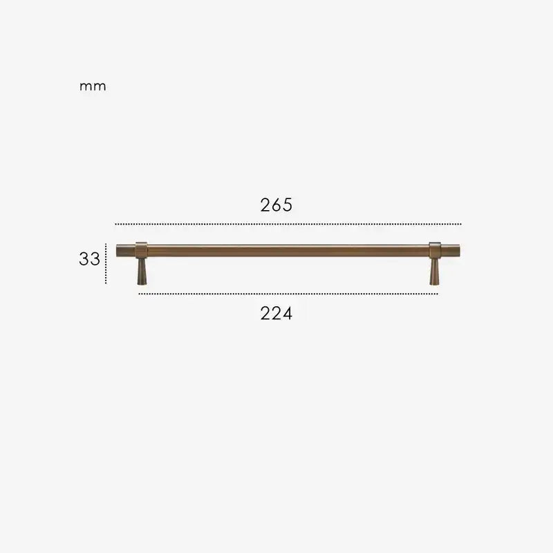 GLISSE Solid Brass Kitchen & Cabinet Handle
