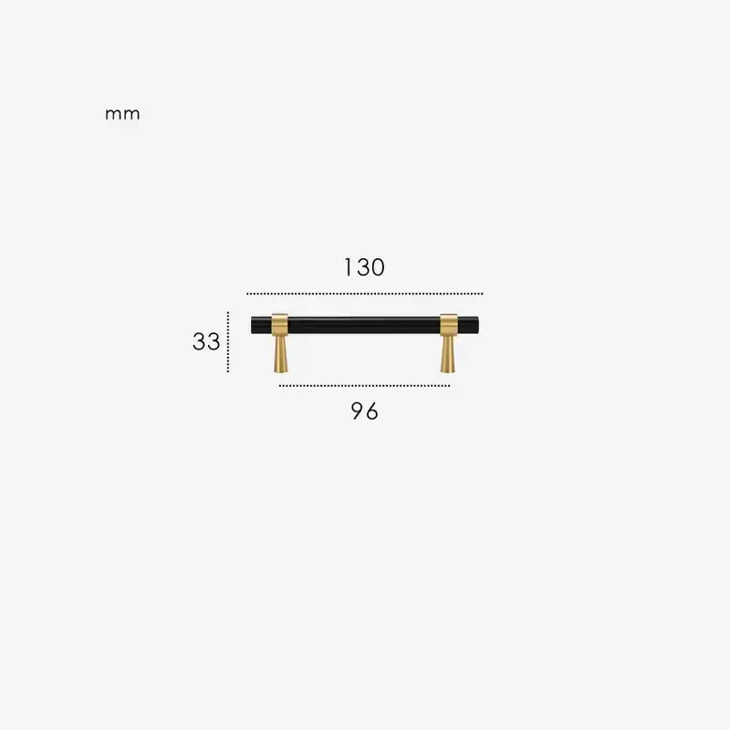 GLISSE Solid Brass Kitchen & Cabinet Handle