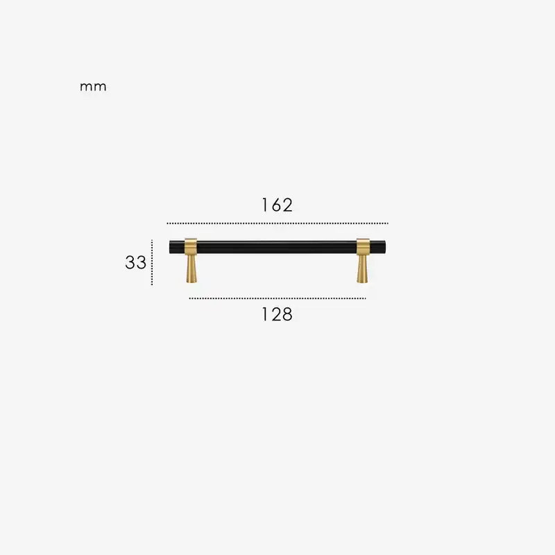 GLISSE Solid Brass Kitchen & Cabinet Handle