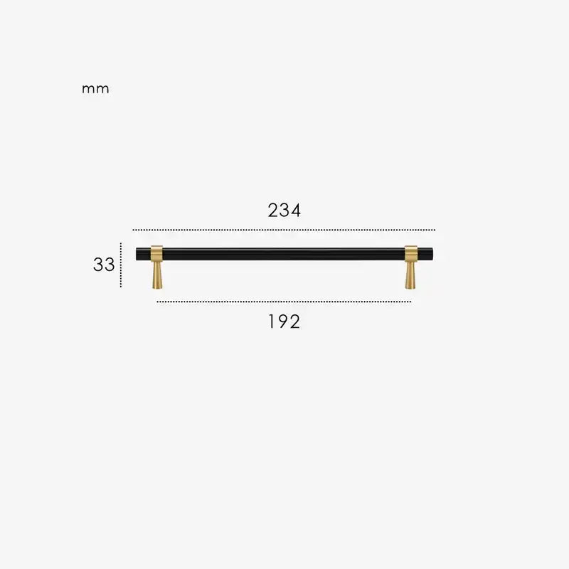 GLISSE Solid Brass Kitchen & Cabinet Handle