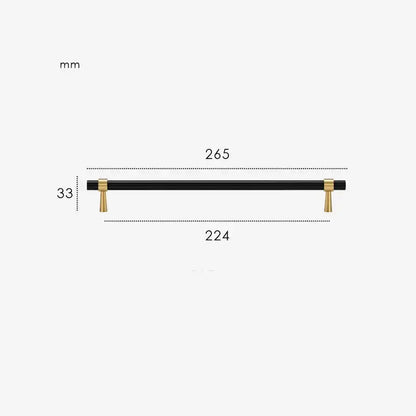 GLISSE Solid Brass Kitchen & Cabinet Handle