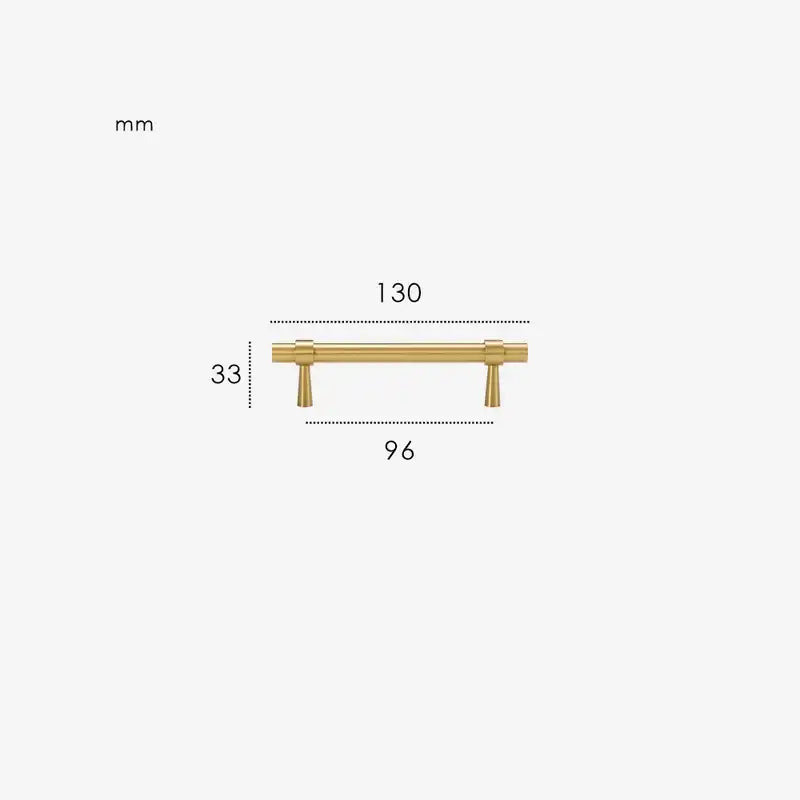 GLISSE Solid Brass Kitchen & Cabinet Handle