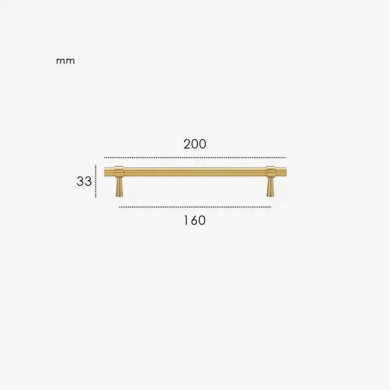 GLISSE Solid Brass Kitchen & Cabinet Handle