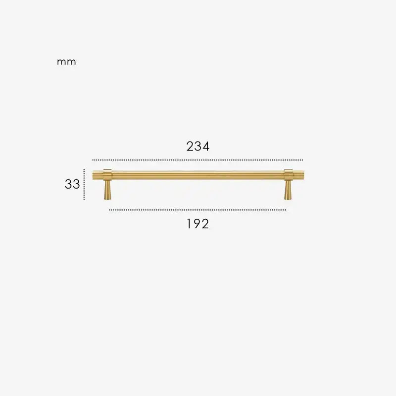GLISSE Solid Brass Kitchen & Cabinet Handle