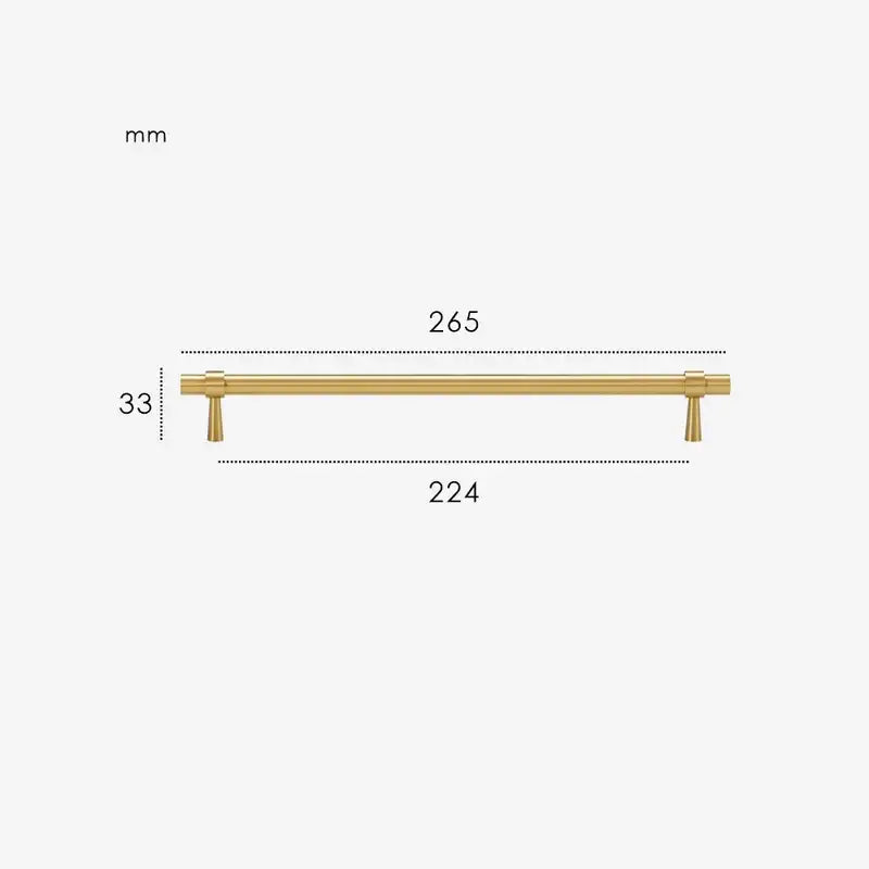 GLISSE Solid Brass Kitchen & Cabinet Handle