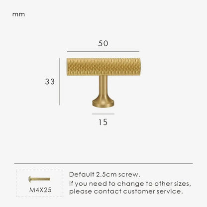 GRIDEN Brass Cabinet T-Bar Handle