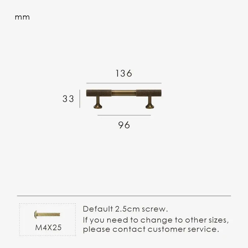 GRIDEN  Brass Kitchen & Cabinet Handles