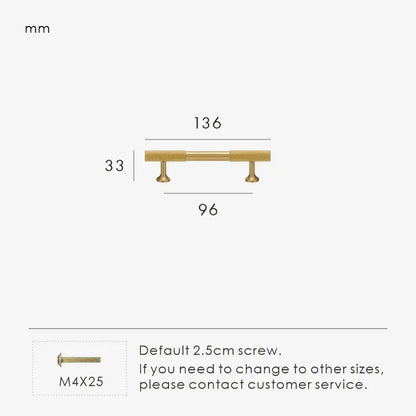 GRIDEN  Brass Kitchen & Cabinet Handles