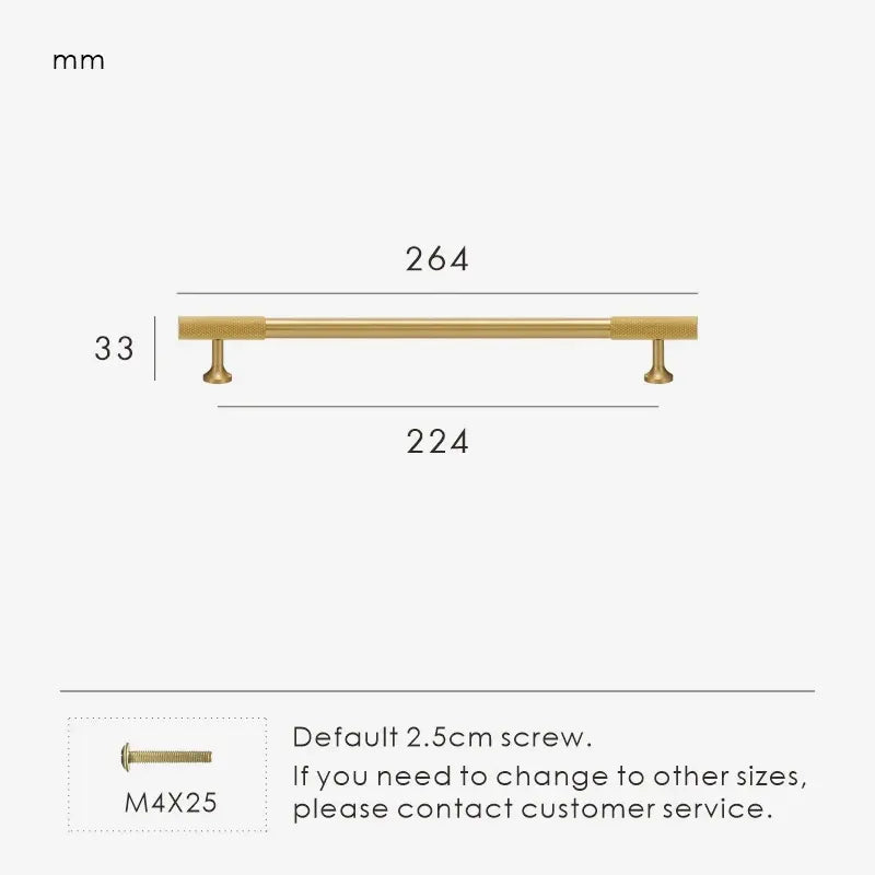 GRIDEN  Brass Kitchen & Cabinet Handles