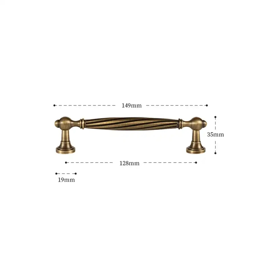 HELGA Antique Brass Kitchen & Cabinet Handles