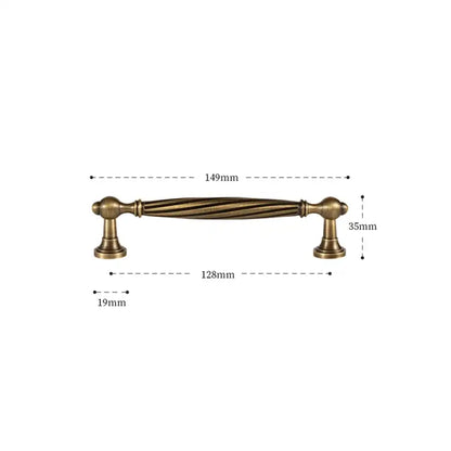 HELGA Antique Brass Kitchen & Cabinet Handles