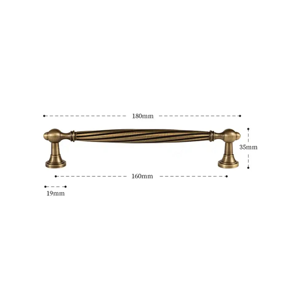 HELGA Antique Brass Kitchen & Cabinet Handles