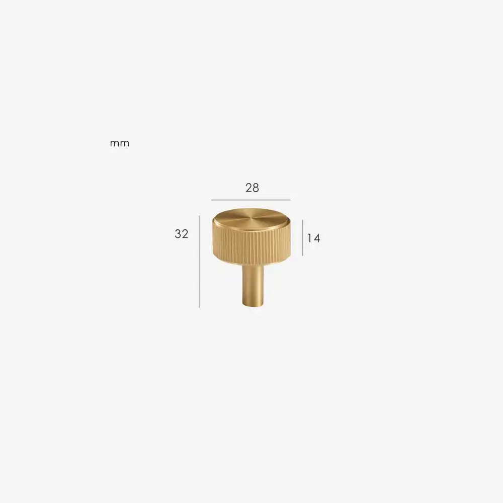 LORVEN Solid Brass Cabinet & Cupboard Knob