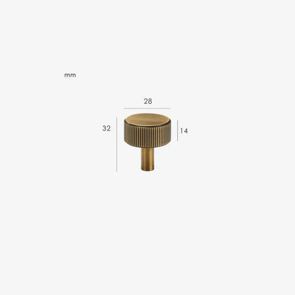 LORVEN Solid Brass Cabinet & Cupboard Knob