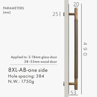 LUXIN Solid Brass Door Pull Handle With Back Plate