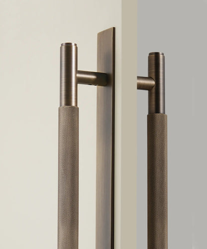 LUXIN Solid Brass Door Pull Handle With Back Plate