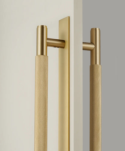 LUXIN Solid Brass Door Pull Handle With Back Plate