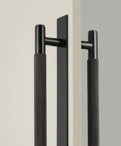 LUXIN Solid Brass Door Pull Handle With Back Plate