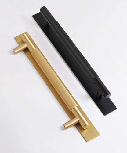 LUXIN Solid Brass Door Pull Handle With Back Plate