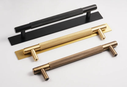 LUXIN Solid Brass Door Pull Handle With Back Plate